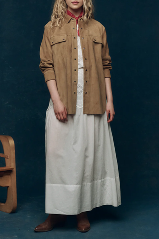 The Suede Traveler Jacket | Golden Brown