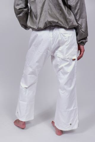 Canyonkid Japan Twill Flap/Snap Home/Stud Karate Pant | Supervintage White