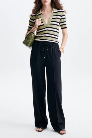 Handy Polo Neck Sweater | Multicolor Stripe
