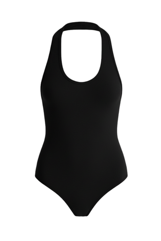 Bodi Halter Bodysuit | Black