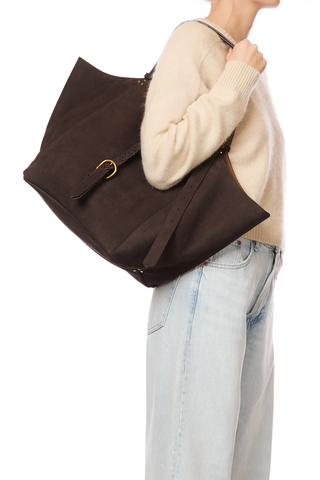 Joseph M Handbag | Imprimé Croco Moka