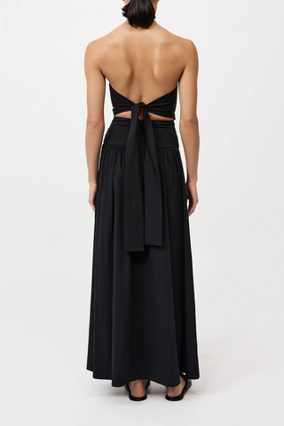 Strapless Tie Back Dress | Black