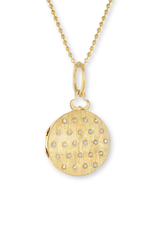 Classic 'Jane' Locket Necklace | Florentine Finish