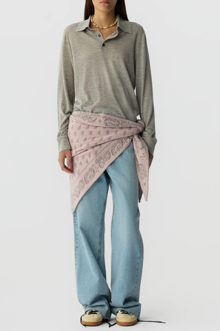 The Wild Rag | Grey/Powder Pink