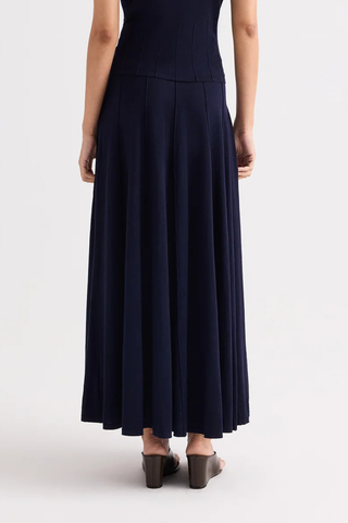 Seamed Maxi Skirt | Blue Nights