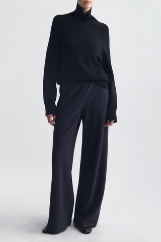 Marlow Wide Leg Pant | Midnight