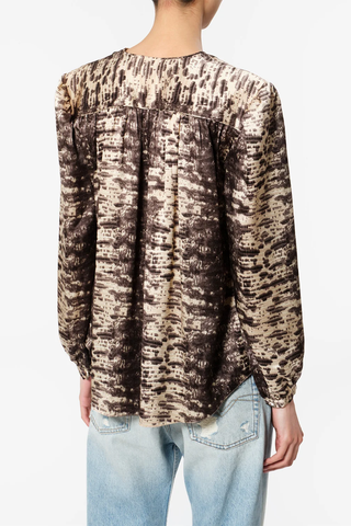 Laraya Silk Top | Beige