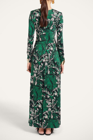 Long Sleeves Angelica Dress | Quill Green