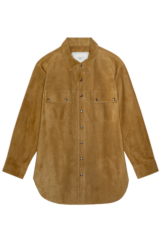 The Suede Traveler Jacket | Golden Brown