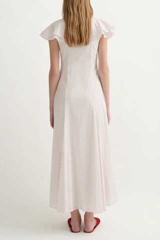 Marlowe Sundress | Cream & Red Polka Dot