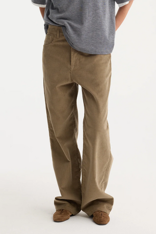 Relaxed Corduroy Trousers | Dark Sage