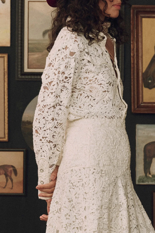 The Relic Lace Western Shirt | Cream