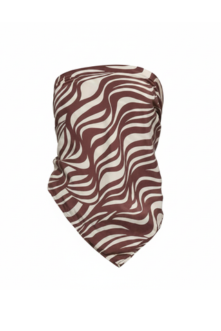 Scarf Top | Wave Print
