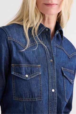 Mustang Sally Shirt W/ Snaps | Dark Stone