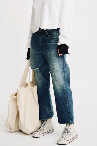 Haisley Slouch Boyfriend Jean | Esher Blue