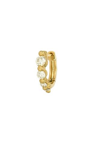 Timeless Small Graduated Diamond Hoop | Single