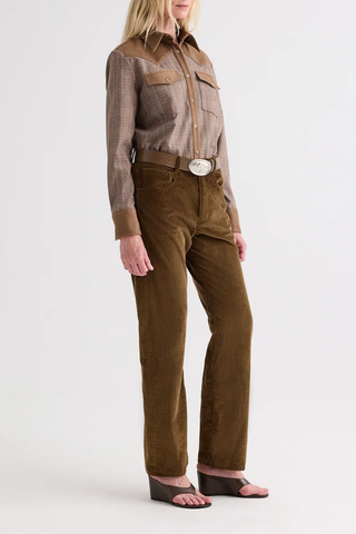 Lone Rider Combo Shirt | Brown Multi/Kelp