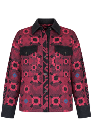 Pancake Wool Shirt | Red Poppy