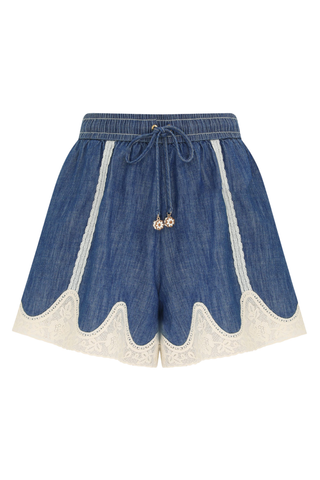 Awaken Denim Short | Railway Blue