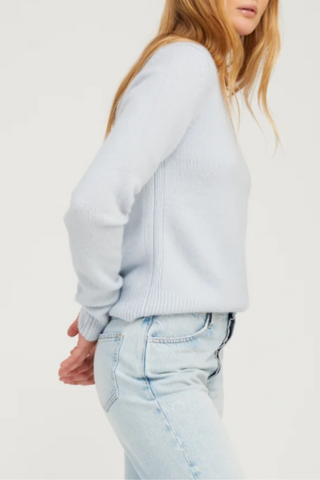 V Neck Sweater | Baby Blue