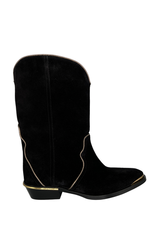 Elbini Boot | Black/Gold