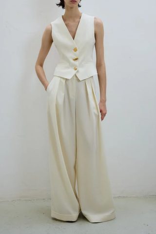 Mila Wool Pant | Butter