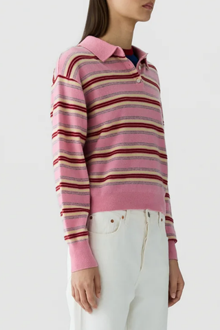 Collegiate Stripe Polo | Sprinkle Combo