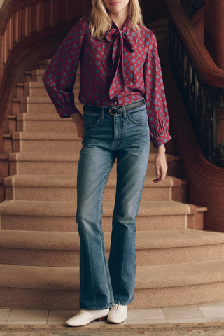 The Zenith Top | Medallion Tie Print