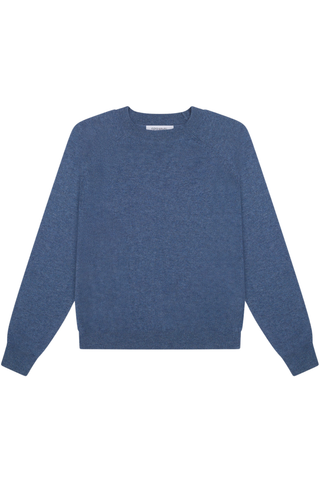 Raglan Cashmere Sweater | Chambray Blue