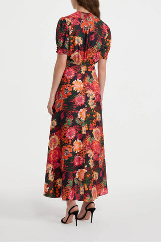 Lea Long Dress | Aster Flame