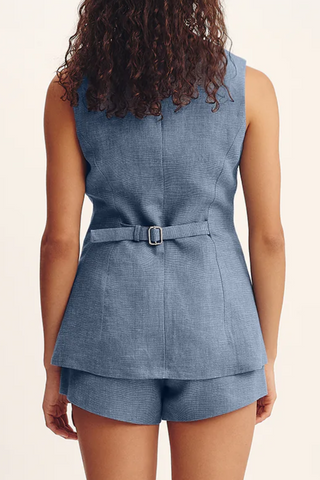 Thea Vest | Steel Blue