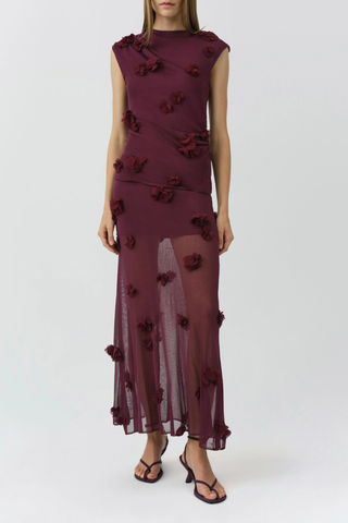 Tessa S/S Floral Applique Top | Fig