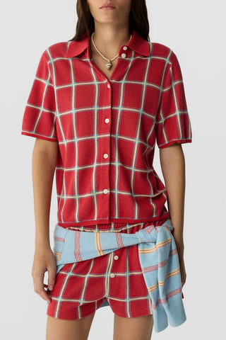 Picnic Plaid Shirt | Scarlet Combo