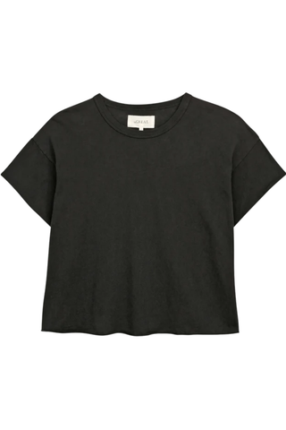The Crop Tee | Almost Black
