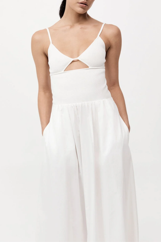 Knit Cami Dress | White