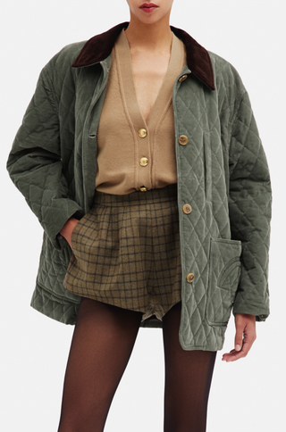 Clelia Jacket | Amara Mint Matellassé