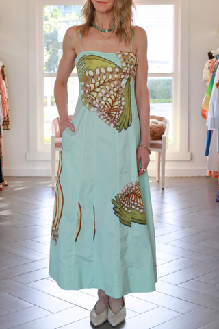 Vesela Cami Midi Dress | Water Blossoms