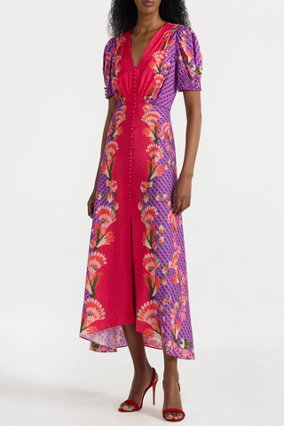 Lea Long Dress | Feather Raspberry