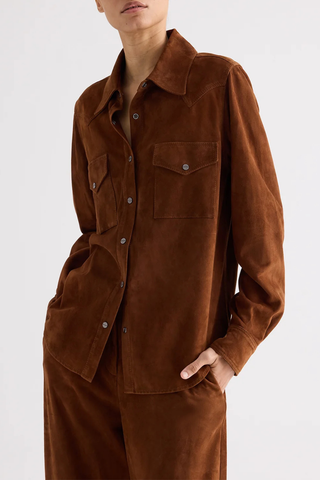 Leather Travelin Soldier Shirt | Cigar