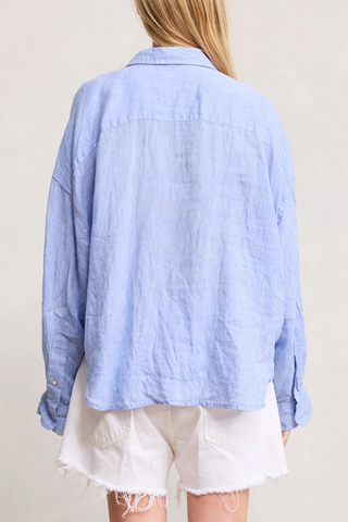 Cropped Shirt | Light Blue