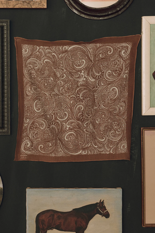 The Stetson Western Paisley Scarf | Rust