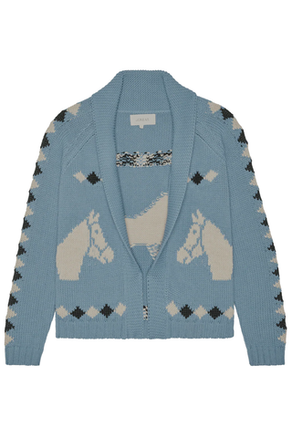 The Stable Lodge Cardigan | Blue Bell