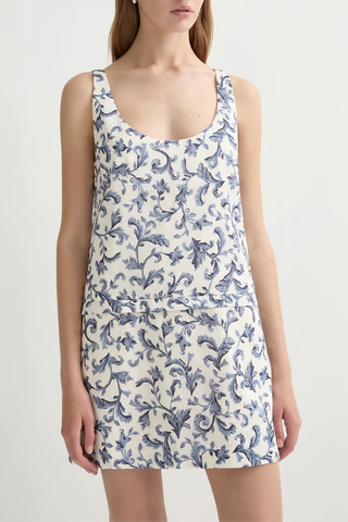 Rue Mini Dress | Blue Baroque