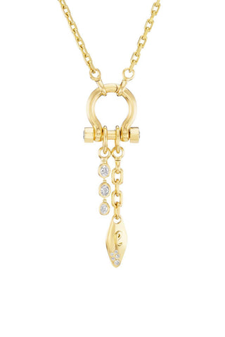 System Tusk Drop Pendant | Diamond