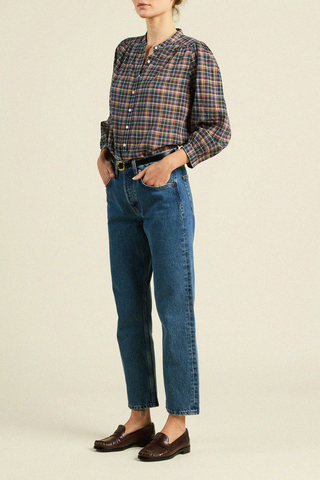 Clara Blouse | Prisma Plaid