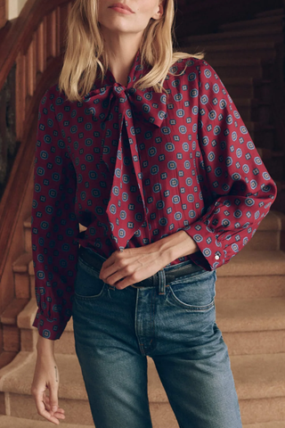 The Zenith Top | Medallion Tie Print