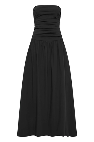 Strapless Tie Back Dress | Black