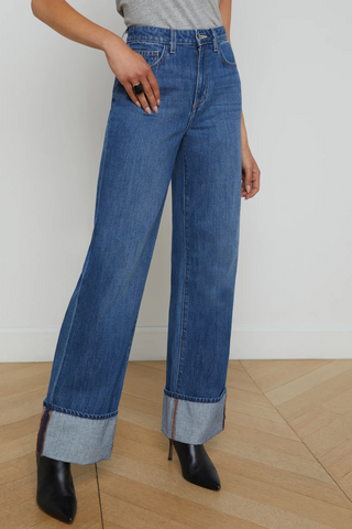 Miley Cuffed Wide Leg Jean | Lampson