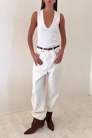 Canyon Deep V Tank | White