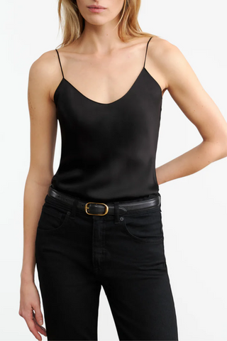 Isabella Silk Cami | Black